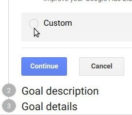 click custom and click continue
