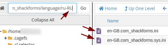 the two english source files copied