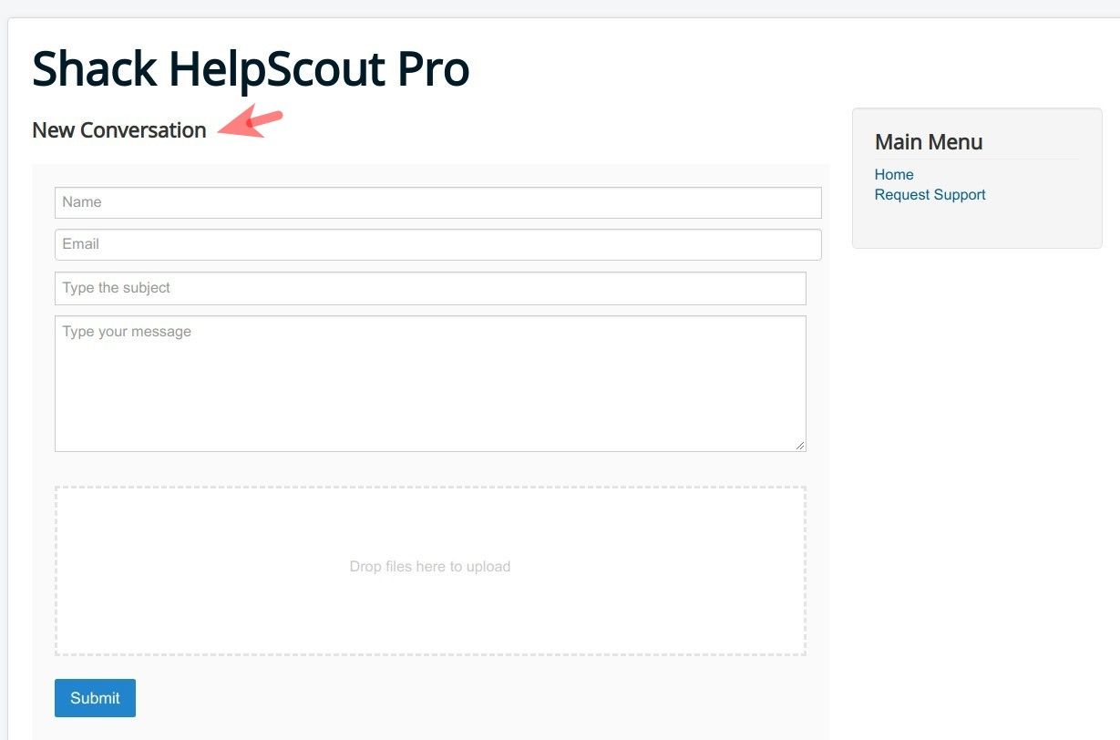 default help scout form