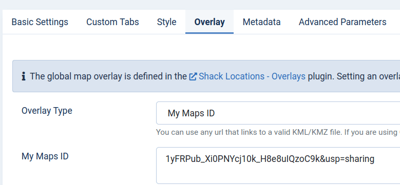 select my maps id for the overlay type and copy the id number