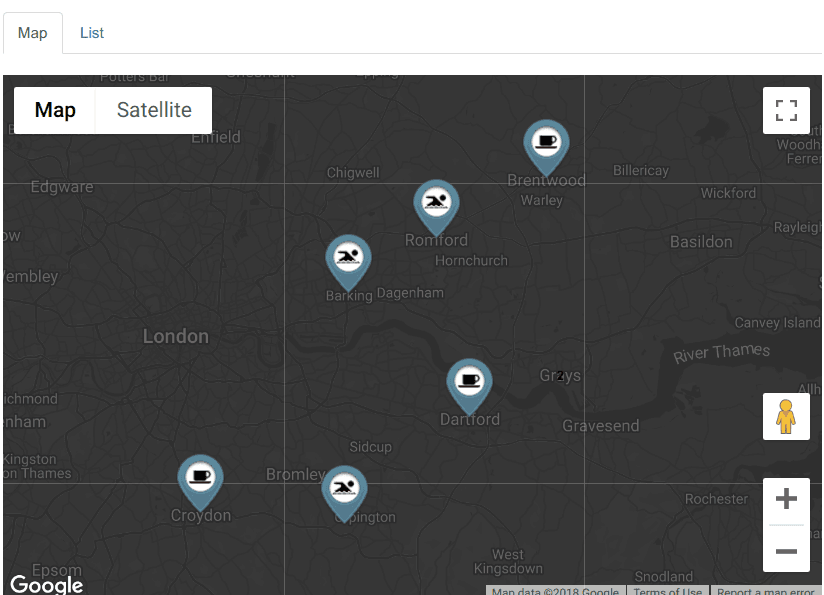 shades of gray Joomla maps style