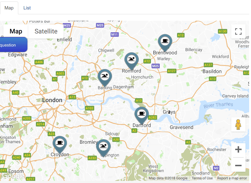 pastel tones Joomla maps style