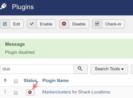 plugin disabled