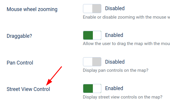 street view control