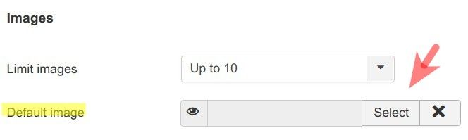 the default image setting