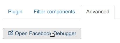 click open facebook debugger