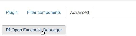 click open facebook debugger