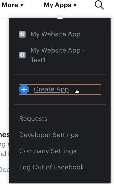 click create app