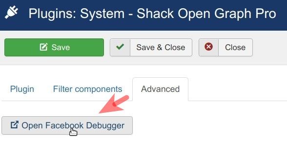 12 click open facebook debugger