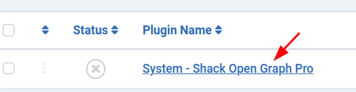 click on the plugin title