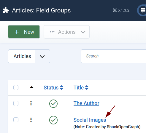 the social images tab