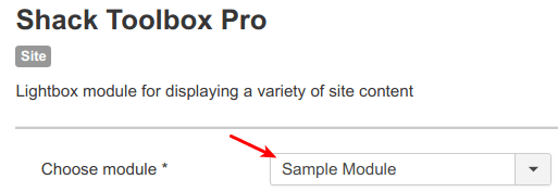 Select a module