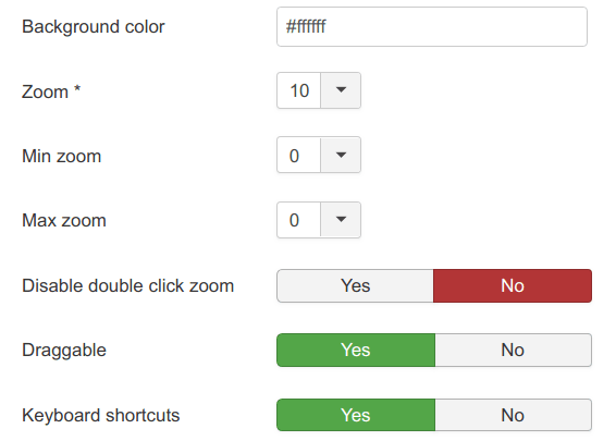 The next group of settings