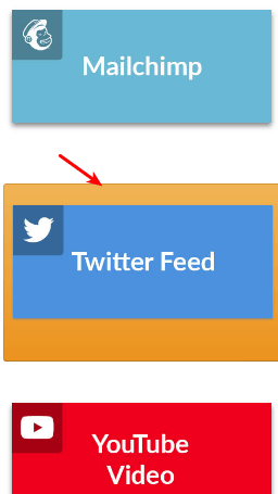 The Twitter feed box