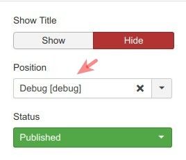 assign your popup the debug position