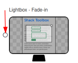 click lightbox fade in