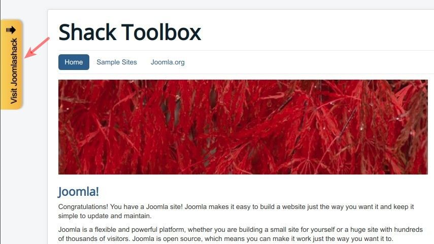 how to place a link vertically in shack toolbox