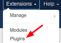 go to extensions plugin