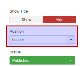 locate the position setting