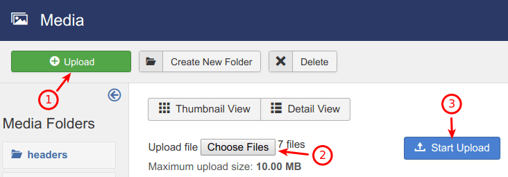 upload files