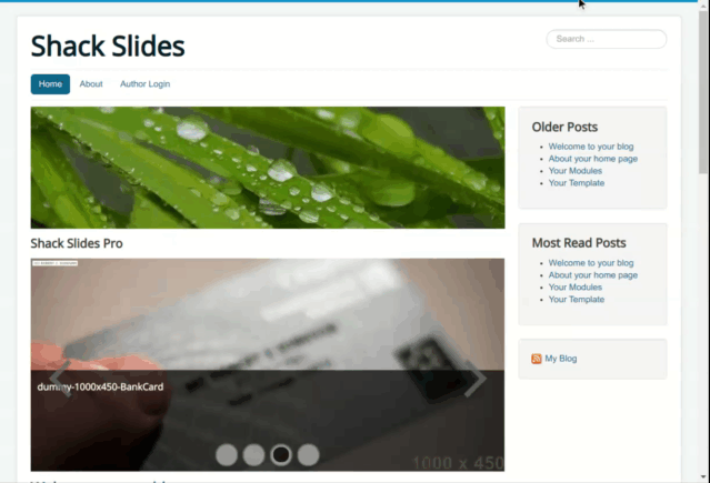 Faded slide (right-to-left)