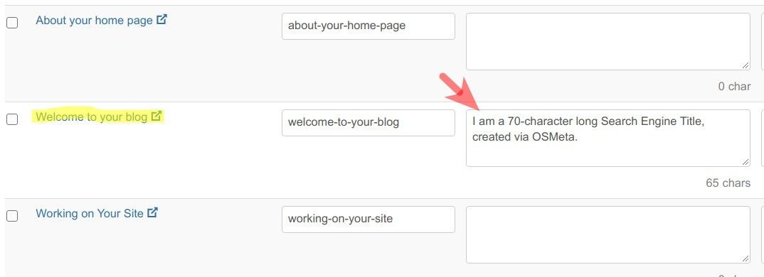 set the search engine title