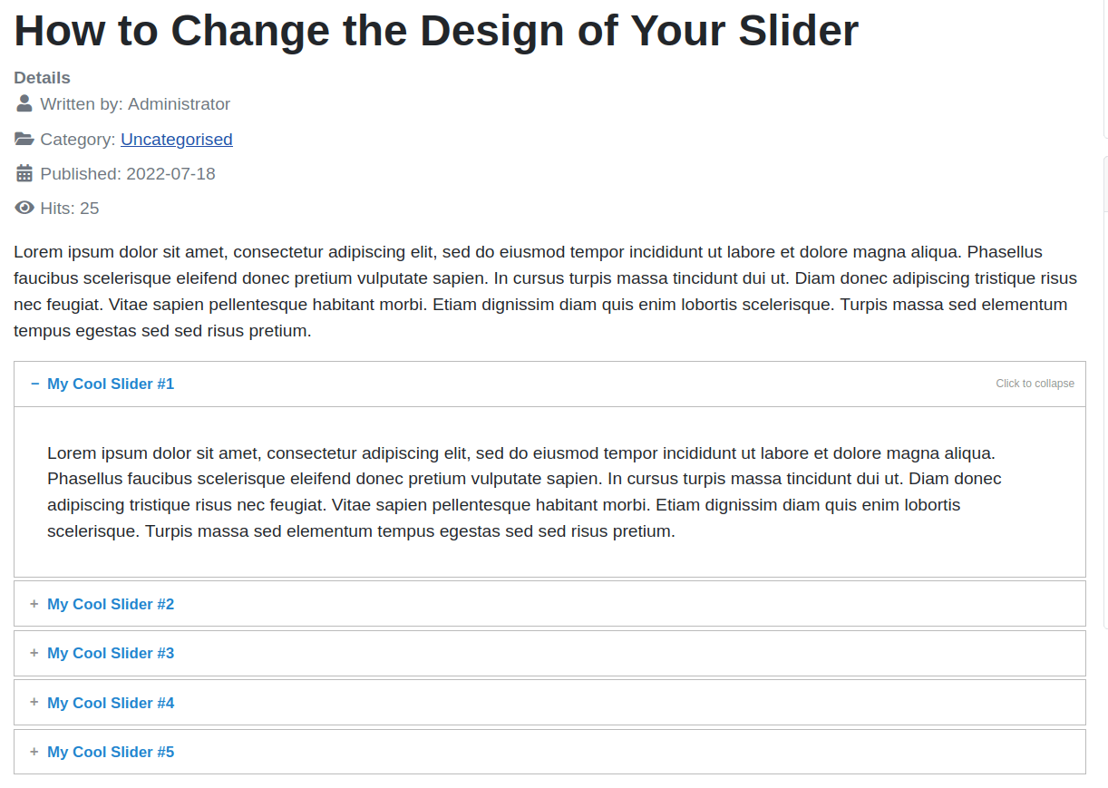 slider templates linear pro