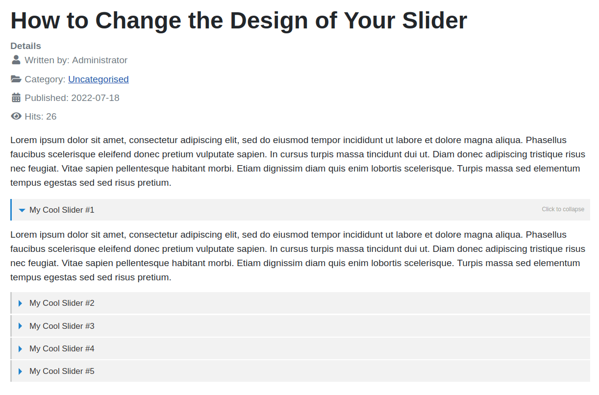 slider templates minimal pro