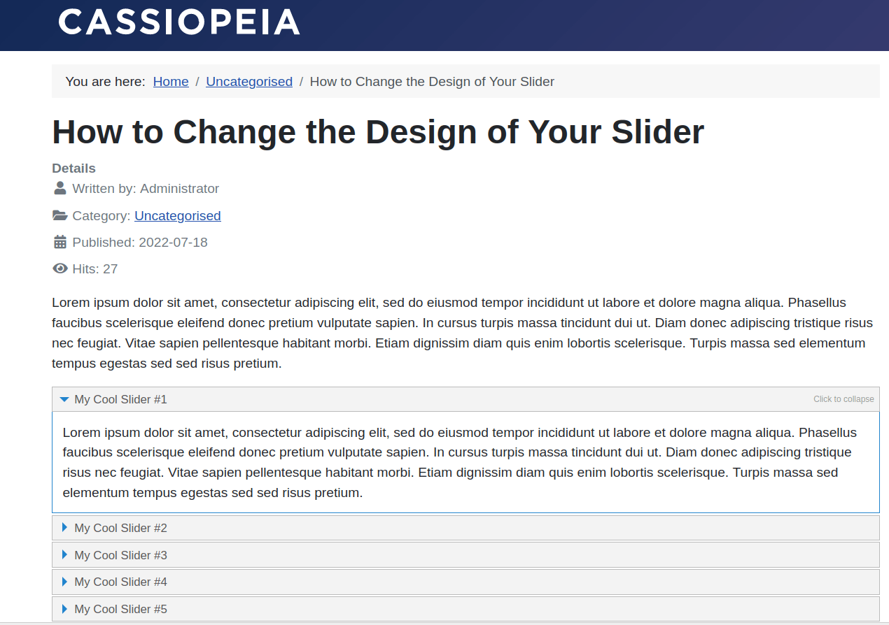 slider templates plain pro