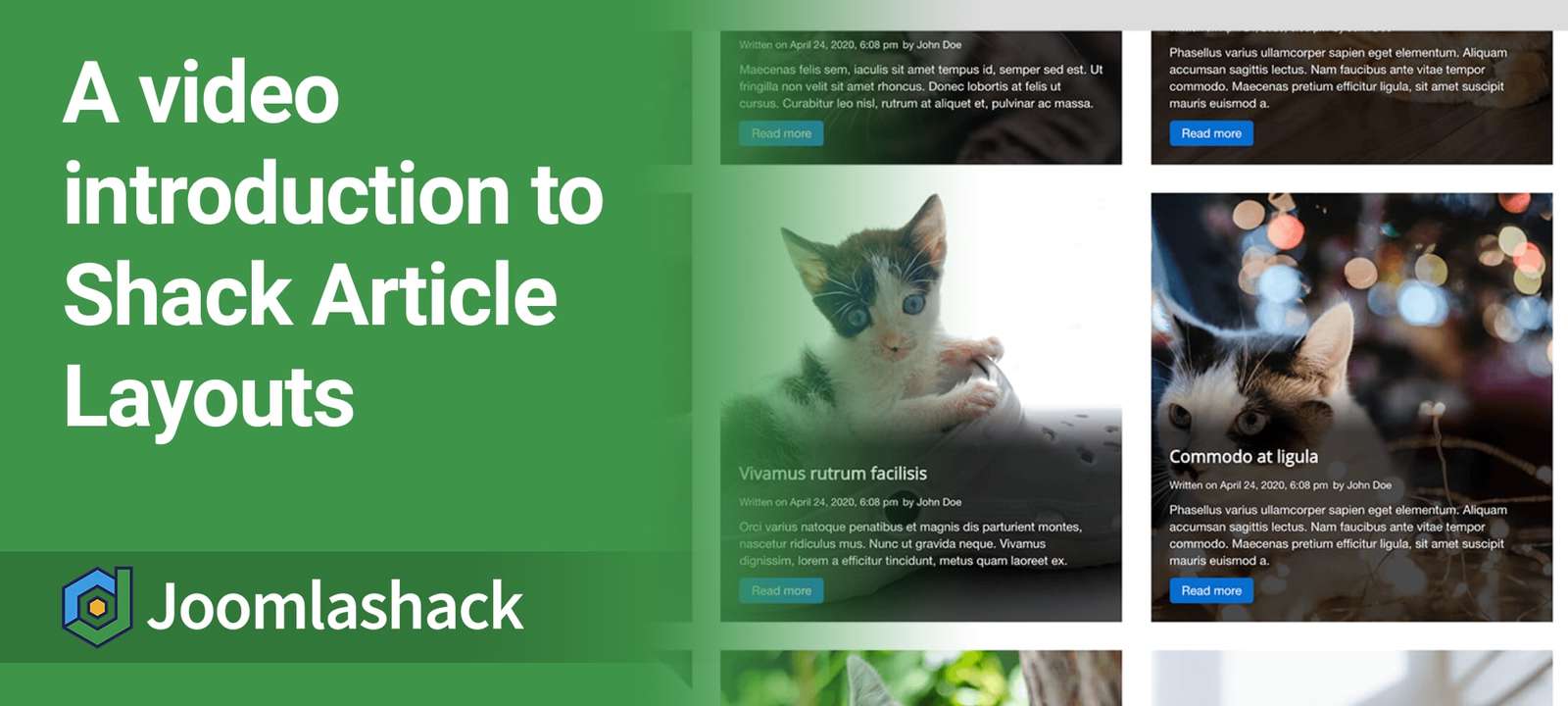 Video Introduction to Shack Article Layouts