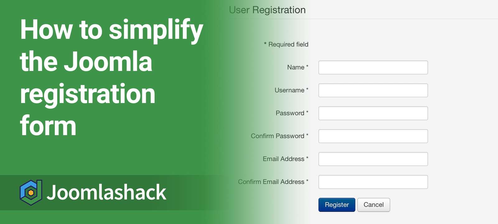 How to Remove Fields from the Joomla Registration Form