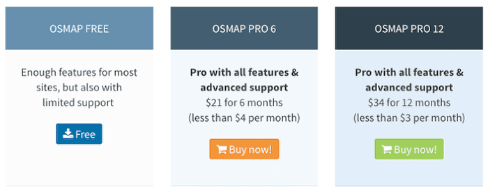 Downloads OSMap
