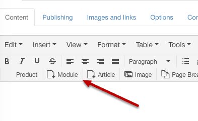 Adding a module to a Joomla article