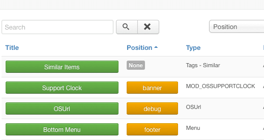 searching modules to add to a Joomla article