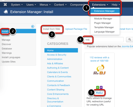 Redirecting Old URLs in Joomla with ReDJ