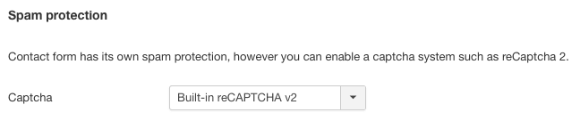 Joomla ReCaptcha in Shack Forms