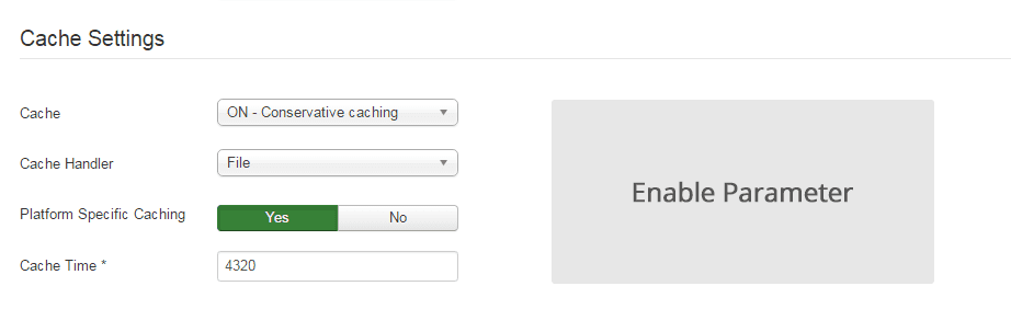 Platform Specific Caching