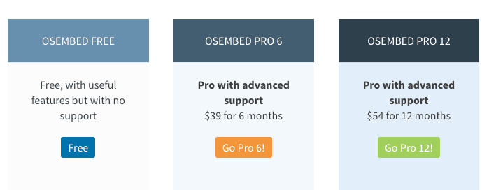 Download OSEmbed. Choose either the Free or Pro options