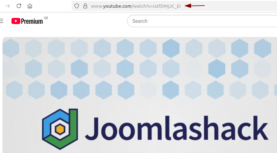 Copy the YouTube video URL