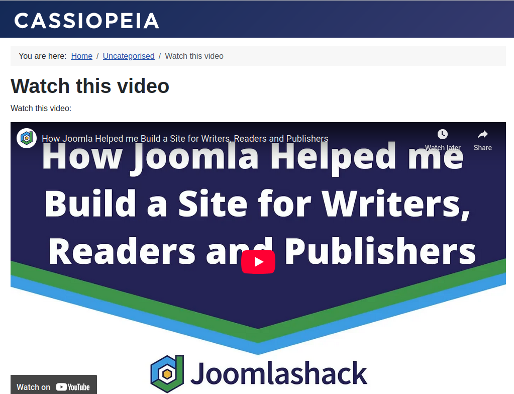 Publish your article