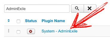 Joomla AdminExile