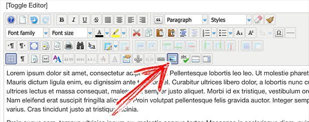 The Insert/Edit image icon in JCE Editor