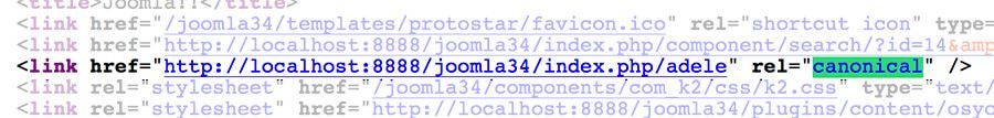 canonical joomla