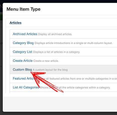 custom category layout joomla
