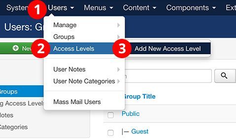 Custom User Groups and Access Levels