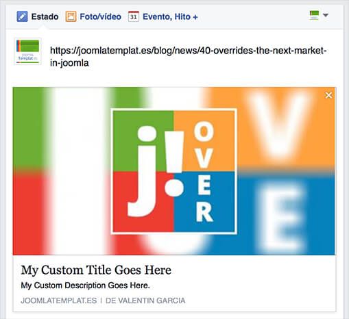 joomla article facebook share