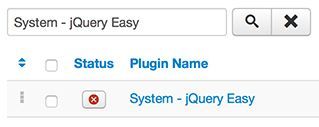 Search for System - jQuery Easy plugn