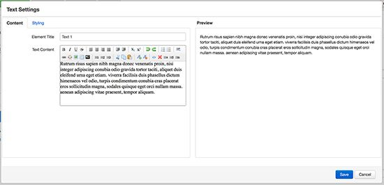 jsn page builder joomla text element