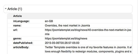 Joomla template with no metadata