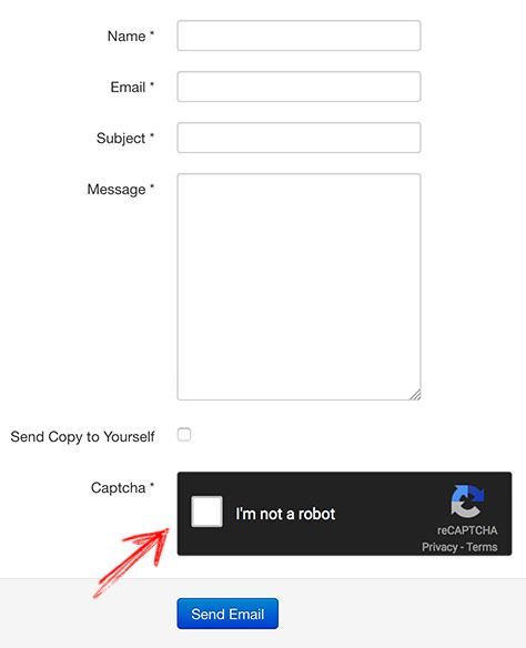 Joomla ReCaptcha on a contact form